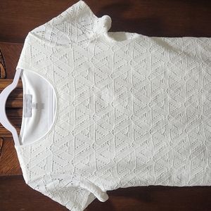 Marc New York Lace Overlay Top